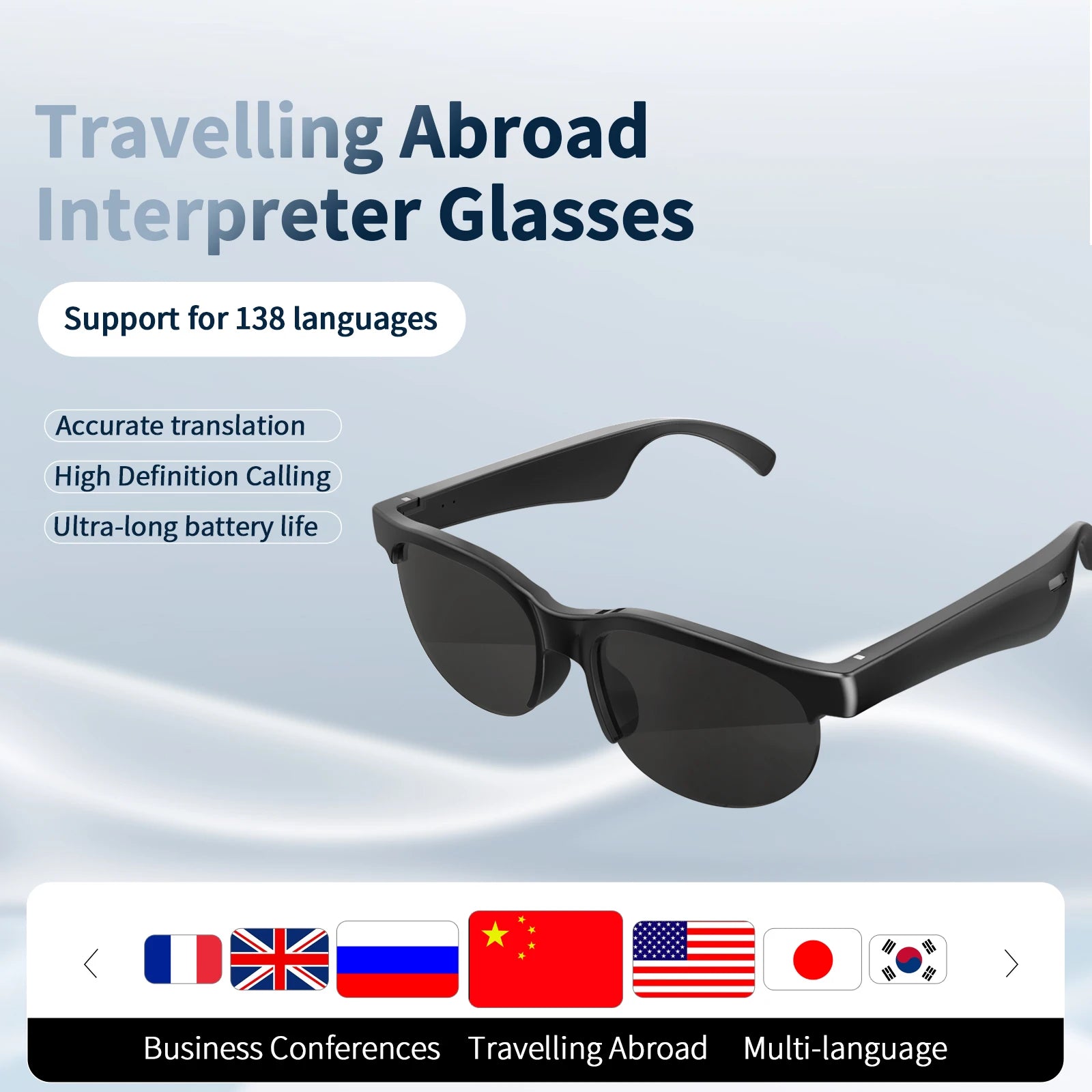 PRO AI Intelligent Translation Glasses