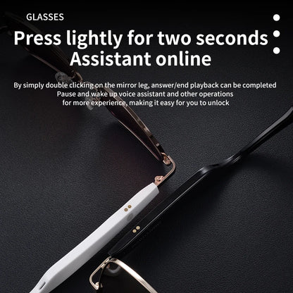 New Smart Glasses Classic Multi-Color Wireless Audio 5.1 Bluetooth Touch Hands-Free Calling Voice Assistant Smart Sunglasses
