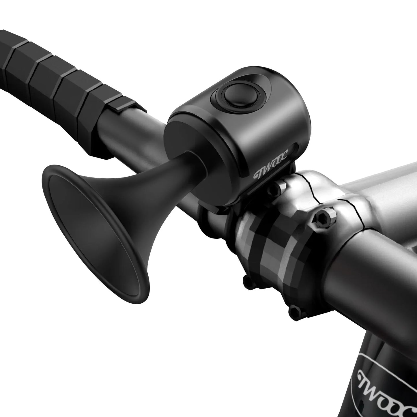 TWOOC Bicycle Electronic Horn Loud Warning Sound CR2032 Battery 120Db IPX4 Waterproof Suitable for Road and Mountain Bike
