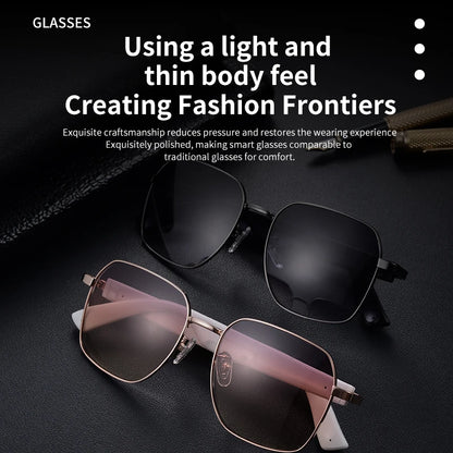 New Smart Glasses Classic Multi-Color Wireless Audio 5.1 Bluetooth Touch Hands-Free Calling Voice Assistant Smart Sunglasses