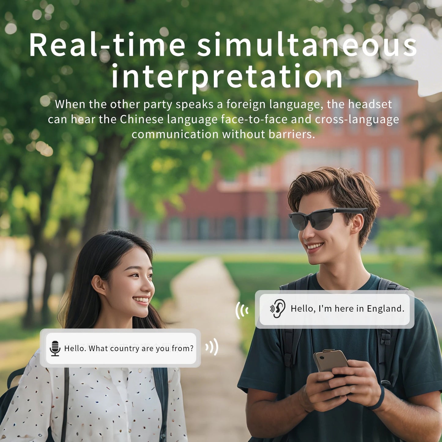 PRO AI Intelligent Translation Glasses