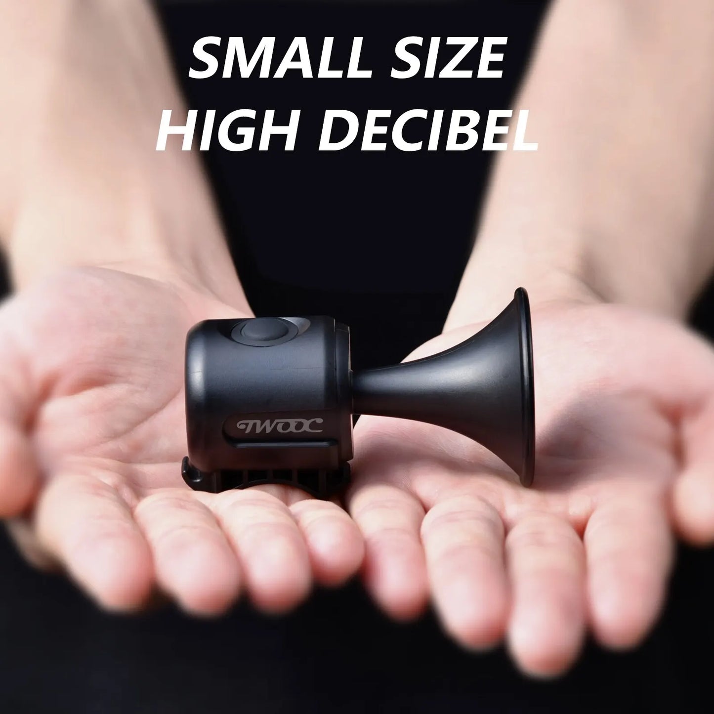 TWOOC Bicycle Electronic Horn Loud Warning Sound CR2032 Battery 120Db IPX4 Waterproof Suitable for Road and Mountain Bike