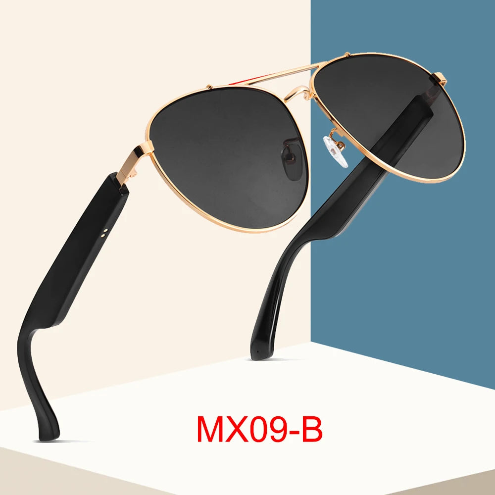New Smart Glasses Classic Multi-Color Wireless Audio 5.1 Bluetooth Touch Hands-Free Calling Voice Assistant Smart Sunglasses
